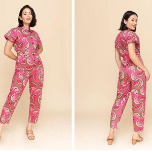 Mixed by Nasrin Pink Watermelon Print Jumpsuit